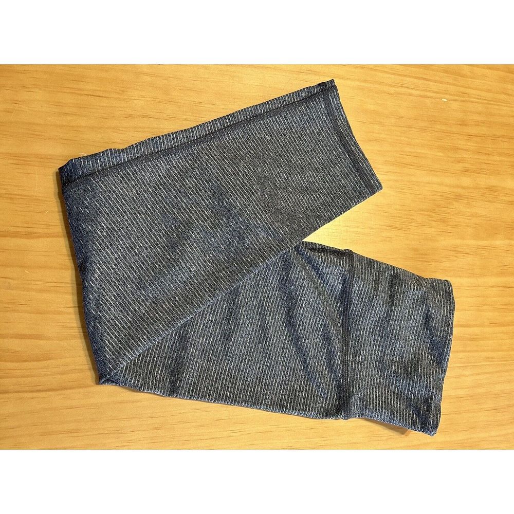 C9 Champion Leggings Women Size Small Gray Stripe High Rise Workout Athleisure